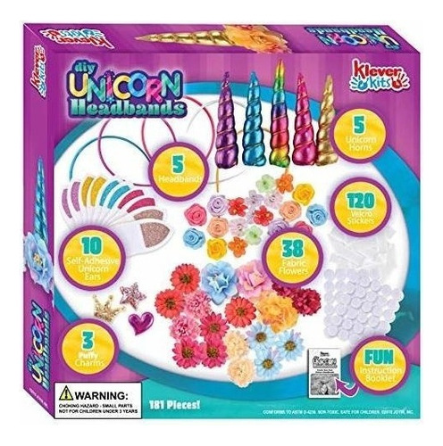 Kit Para Crear Tu Propia Diadema De Unicornio Para Niñas   