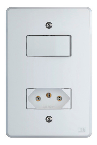 Conjunto Interruptor Simples Tomada 2p+t 20a 250v 4x2 Branco