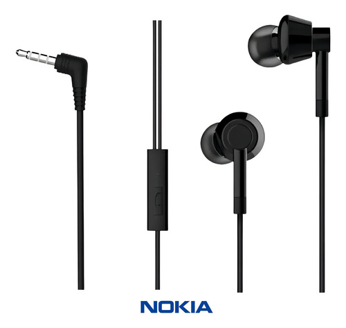 Auriculares Nokia Wired Buds - Nk021 Color negro Color de la luz No tiene