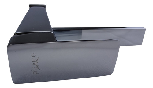 Monomando Alto Pizarro De 29 Cm Para Lavabo Cromo O Negro Acabado Cromado Color Plateado
