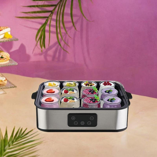 Iogurteira Compacta, Fabricante De Queijo Grego Natto Com 12