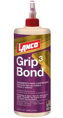 Grip Bond 3, Cola Fría Extra Firme 1 Lt Lanco