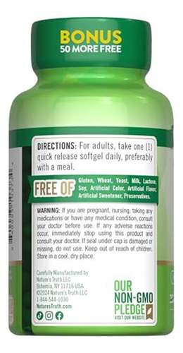 Nature's Truth Vitamina D3 2000 Ui 300 Softgels