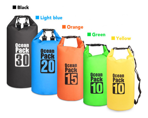 Mochila Impermeable Para Exteriores De 30 Litros, Bolsa Seca