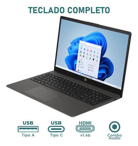 Laptop HP 250 G10 Intel Core i3 8GB RAM 256GB SSD Windows 11 Home Mouse