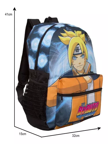 Mochila Infantil Juvenil Menino Desenho Boruto Tam G Passeio na