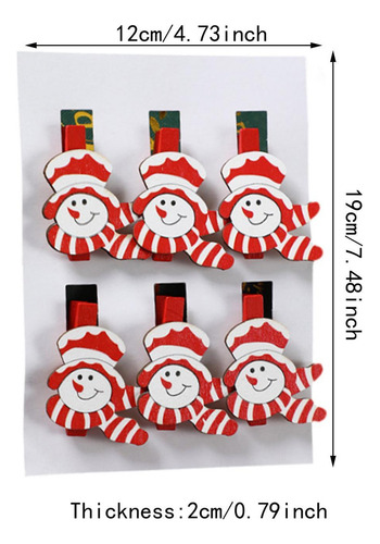 30 Piezas De Clips For Exhibición De Muñeco De Nieve