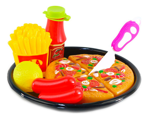 Brinquedo Comidinha Hora Do Lanche Batatinha Pizza Salsicha
