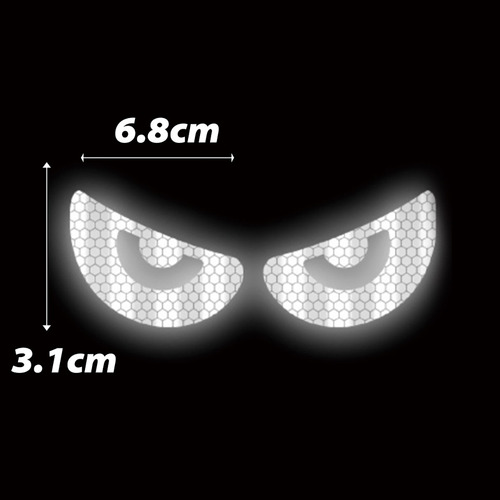 Pegatinas Reflectantes Eyes Devil Car Para Casco De Moto, 4