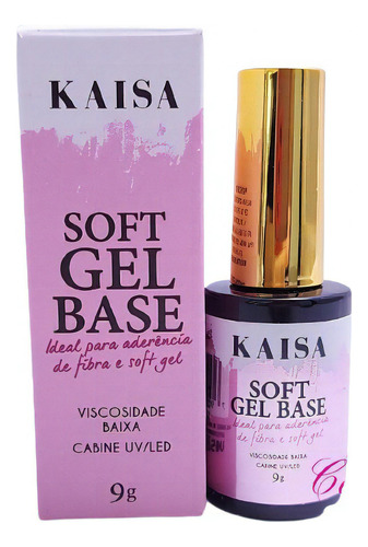 Soft Gel Base 9g Kaisa Linha Luxo Preparador Unha Nails