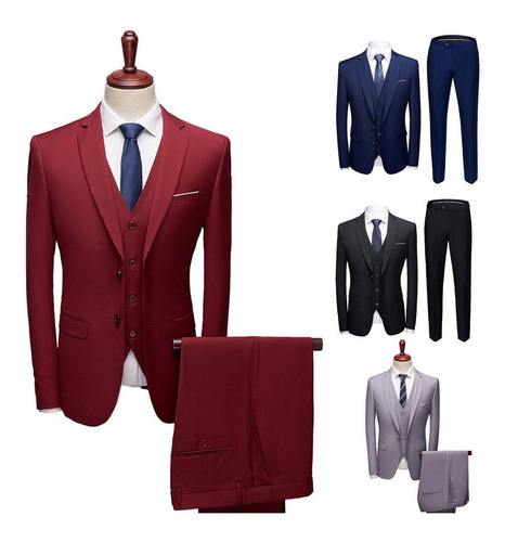 Estupendo Traje De Hombre Talla Grande Traje Formal