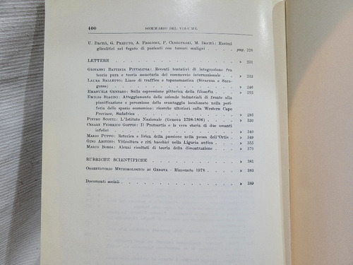 Imagen 7 de 10 de Atti Accademia Ligure Scienze E Lettere Genova Vol 35 1979