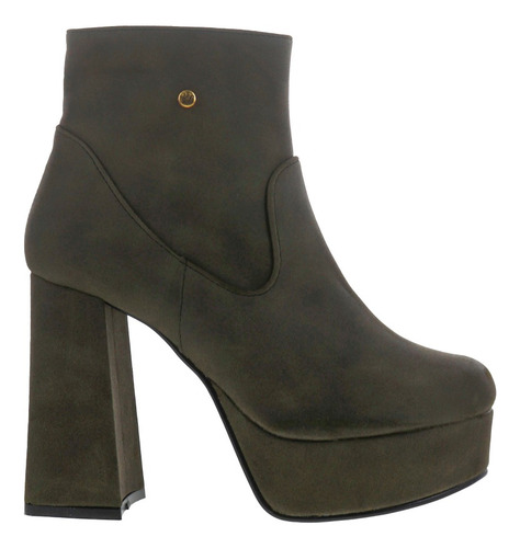 Imagen 3 de 4 de Botines Botas De Tacón Con Plataforma Mujer Dama Erez
