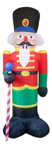Papá Noel Inflable De 2,4 M, Estilo Soldado De 2022