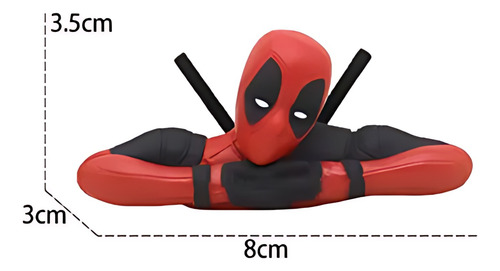 Figura Mini Deadpool Decoración Para Escritorio O Auto