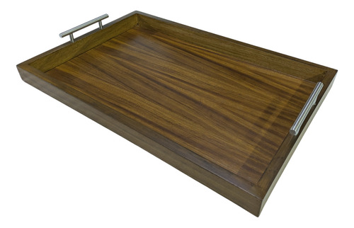 Charola De Servicio De Madera Color Parota | 60 X 40 Cm |