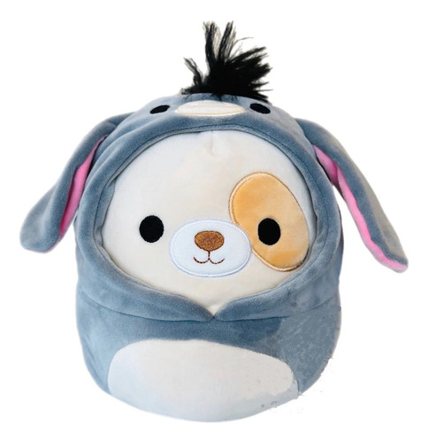 Peluche Squishmallows Harris Perro Disfraz Lulo Burro 30cm