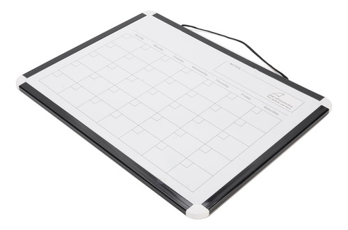 Pizarra Blanca Con Calendario, Borrado En Seco Mensual, Piza