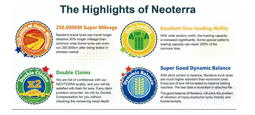 Neumático Neoterra 215/75r17.5