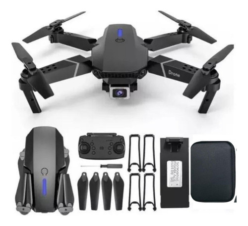 Mini Drone Para Iniciantes E88 Pro Dual Camera 4k Wi-fi Cor Preto