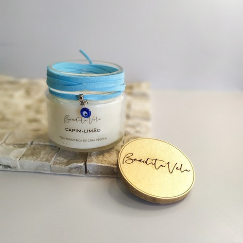 Imagem 5 de 5 de Vela Aromática Vegetal Capim-limão 140 G Full - Bendita Vela
