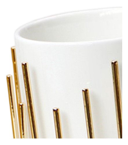 Soporte Para Brochas De Maquillaje, Recipiente Para Dorado S