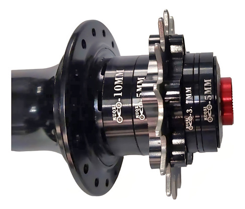 Kit Conversión Single Speed Maza Cassette Dirt Street Stunt Negro 14t