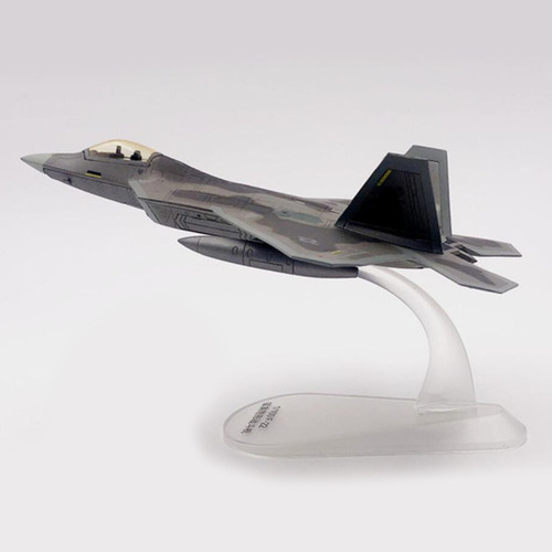 De Modelo De Avión De Avión F-22 A Escala 1/100 Con Soporte