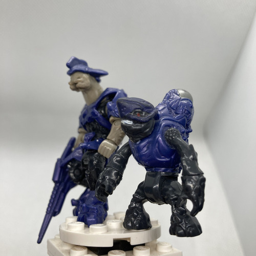Halo Mega Elite Commando Y Grunt De Set Covenant Storm Lance (Usado)