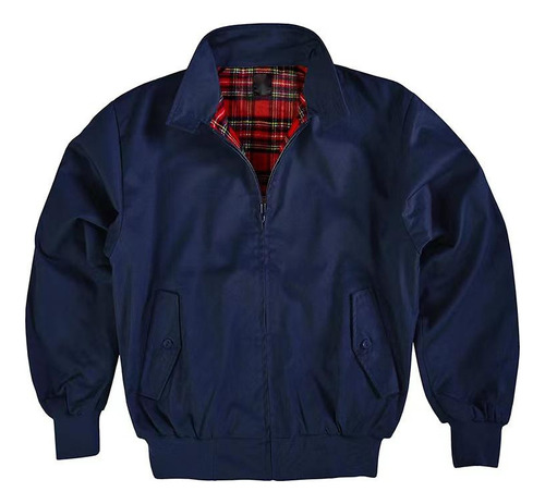 Chaquetas Harrington Para Hombre European Solid