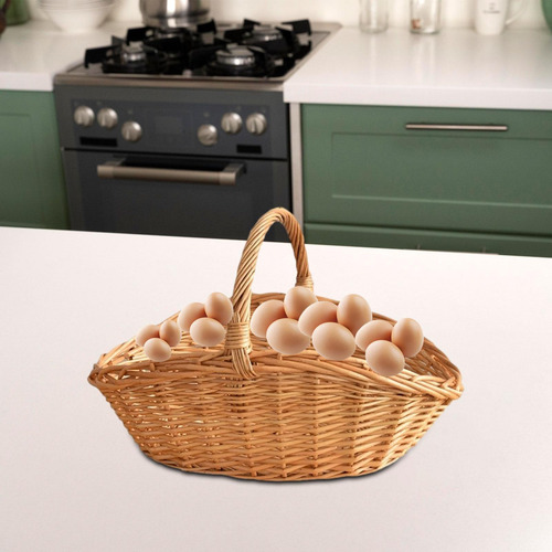 Cesta De Picnic Tejida, Cesta De Almacenamiento Tejida A S