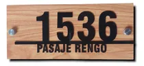 Comprar Placa Numeros Para Casa 13x30cm Hasta 5 Numeros. Modelo G2