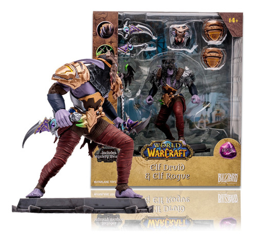 Figura Elf Druid And Rogue - Warcraft Mcfarlane