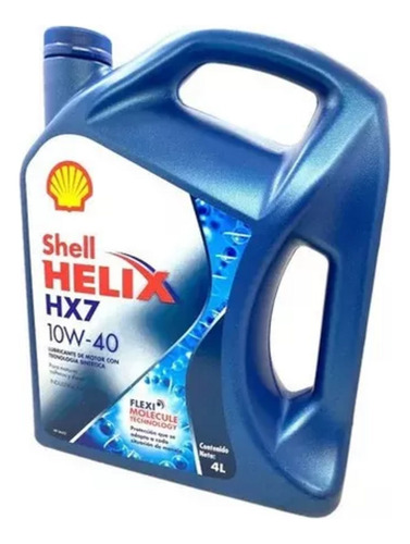 Aceite Shell Helix Hx7 10w40 Semisintético X 4 Litros 