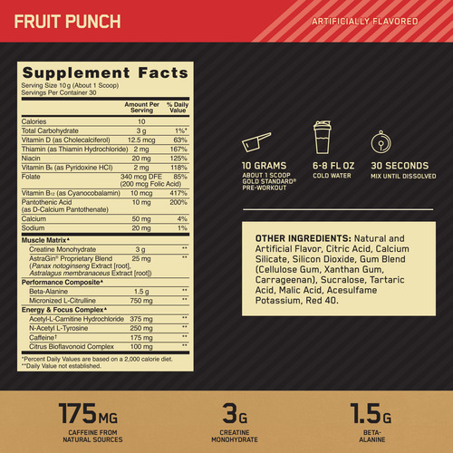 Optimum Nutrition Proteína Creatina Amino Energy Pre Entreno