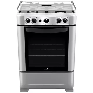 Cocina De Pie Mabe 4 Quemadores 24 60cm Cmp6010fg0 Inox Color Gris