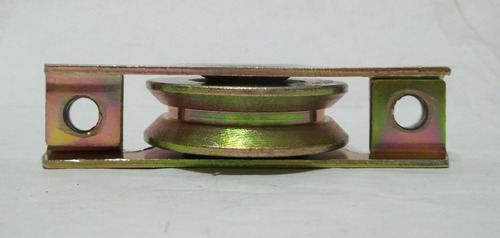 Rueda Roldana Tipo V Con Base Portón 70 X 20 Mm