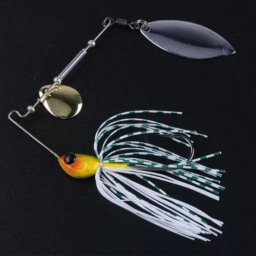 10pcs Señuelo Spinnerbait Lucio Giratorio Aparejo De Pescado