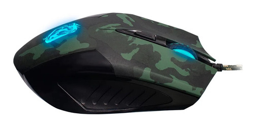 Imagem 3 de 7 de Combo 2 Em 1 Mouse Gamer 6 Botões Mousepad Militar 3200dpi