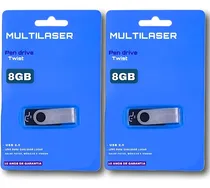 Comprar Kit 02 Pendrive 8gb Multilaser  Pd587 Usb Original Atacado