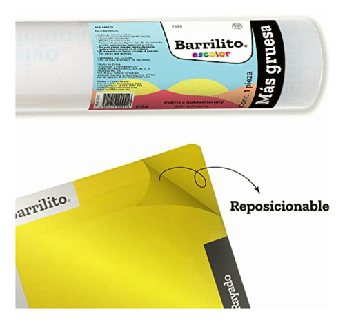 Barrilito 7020 Forro Adherible Rollo, 45 Cm X 20 M, Pack