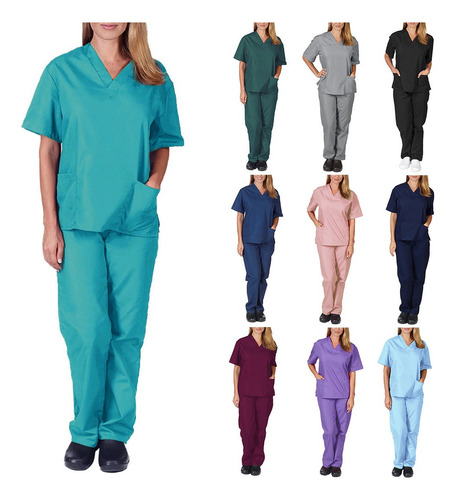 Conjunto Medico Quirúrgico Scrubs Dama Y Homb Traje Verano