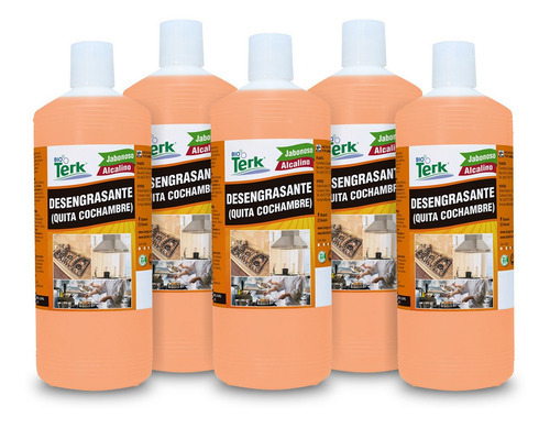 Combo Desengrasante Biodegradable Quitacochambre Cocinas 5 L