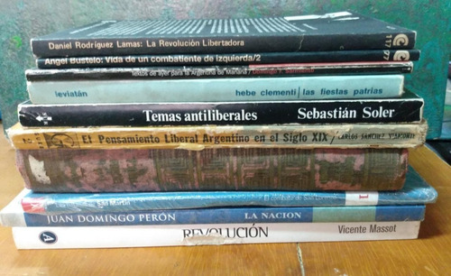 Lote De 10 Libros / Historia Y Política Argentina