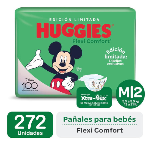 Pañales Para Bebes Huggies Flexi Comfort Pack X4