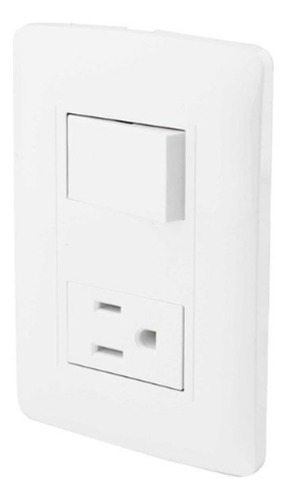 Tomacorriente Sanelec Toscana 4459 Con 1 Tomas Color Blanco