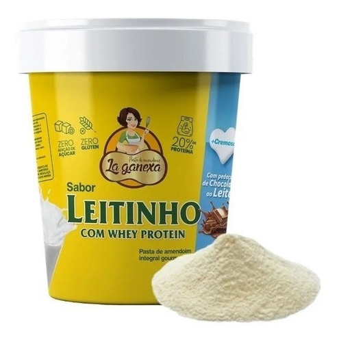 Pasta De Amendoim Integral Leitinho Sem Açucar Cremosa 1kg
