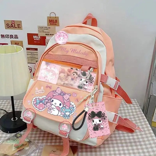 Bolso Escolar Informal Sanrio Kuromi Cinnamoroll, Bolso De V