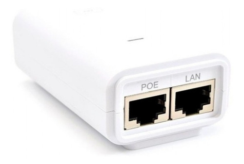 Imagen 1 de 2 de Adaptador Inyector De Corriente Poe Ethernet Ubiquiti 24v 7w