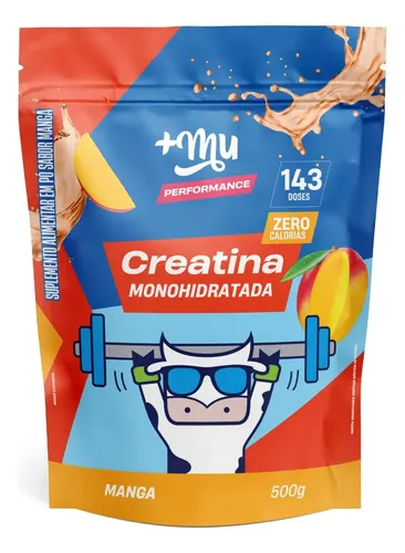 Creatina Sabor Manga Performance Refil Com 500g +mu Manga